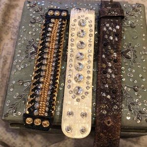 Boho chic 3 bracelets excellent condition.